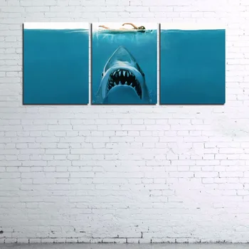 Modular Home Decor Wall Art Frame For Living Room Poster HD Printed Shark Pictures 3 Pieces Jaws Movie Canvas Painting
Modular Home Decor Wall Art Frame For Living Room Poster HD Printed Shark Pictures 3 Pieces Jaws Movie Canvas Painting