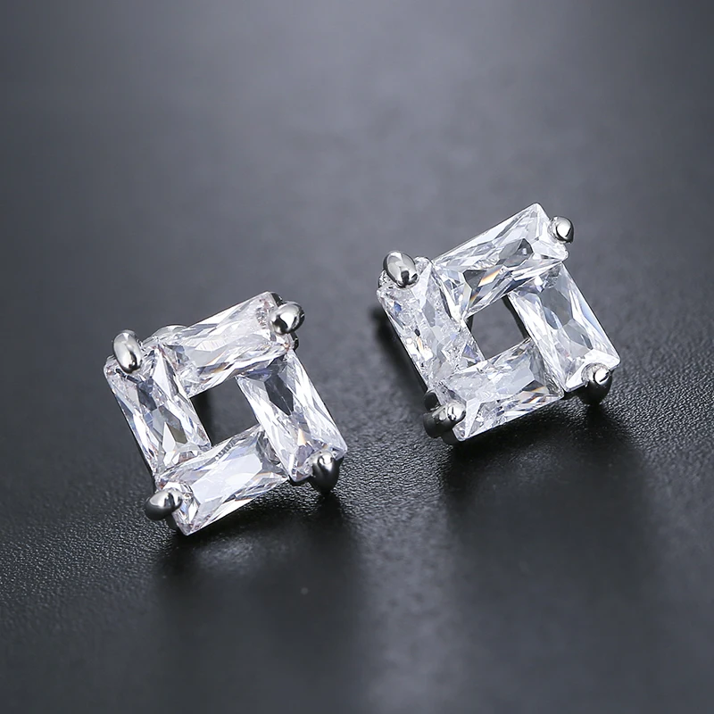 Stud Earrings Set Woman Square Cubic Zircon Earrings Women CZ Element Stud Earrings For Women Bride brincos Jewelry
Stud Earrings Set Woman Square Cubic Zircon Earrings Women CZ Element Stud Earrings For Women Bride brincos Jewelry