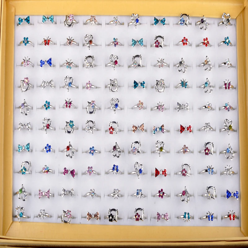 Wholesale Mix Lot 10pcs Kid Crystal Silver Rings for Girl Colorful Crystal Cartoon Wedding Ring Gift aneis infantis para meninas
Wholesale Mix Lot 10pcs Kid Crystal Silver Rings for Girl Colorful Crystal Cartoon Wedding Ring Gift aneis infantis para meninas