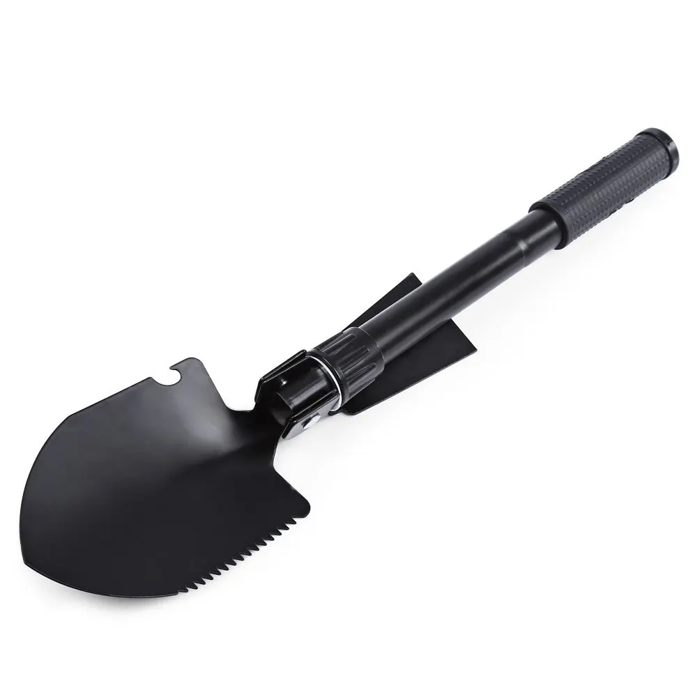 

Mini Multi-Function Camping Shovels Military Portable Folding Compass Trowel Dibble Pick Spade Shovel Emergency Outdoor Tool