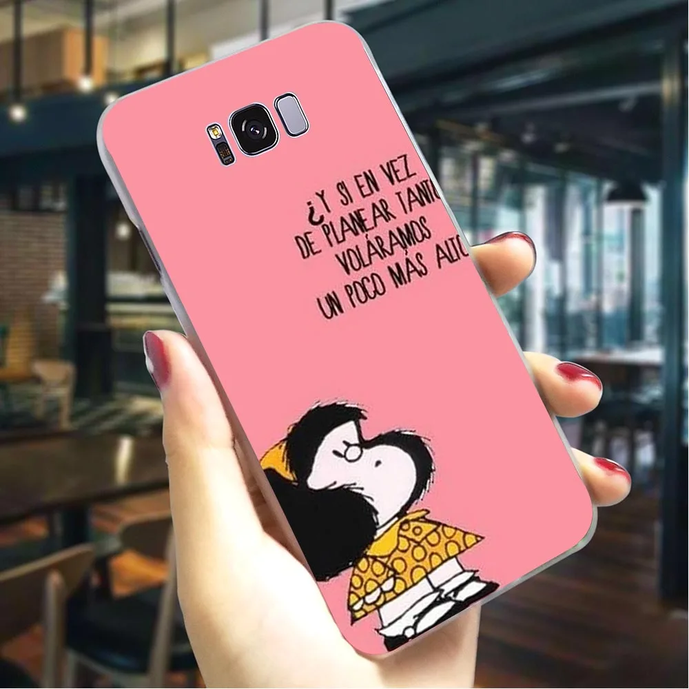 Hard Case for Galaxy S10e Mafalda Cover for Samsung M20 Case M10 M30 S7 Edge S6 S8 S9 Plus S10 Note 8 9 Back Covers
Hard Case for Galaxy S10e Mafalda Cover for Samsung M20 Case M10 M30 S7 Edge S6 S8 S9 Plus S10 Note 8 9 Back Covers