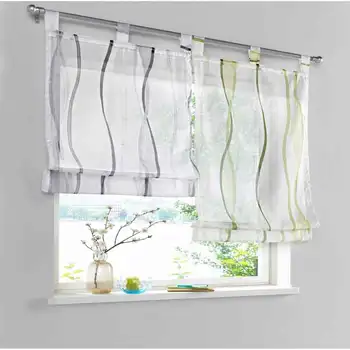 Window Decor Wave Printed Window Sheer Blinds Voile Tulle for Living Room Balcony Kitchen Flower Yarn Sheer cortinas
Window Decor Wave Printed Window Sheer Blinds Voile Tulle for Living Room Balcony Kitchen Flower Yarn Sheer cortinas