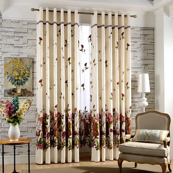 American Style Pastoral Cotton Linen Burnout Blackout Curtains Window Treatment Printed Tulle Curtain For Living Room/Bedroom
American Style Pastoral Cotton Linen Burnout Blackout Curtains Window Treatment Printed Tulle Curtain For Living Room/Bedroom