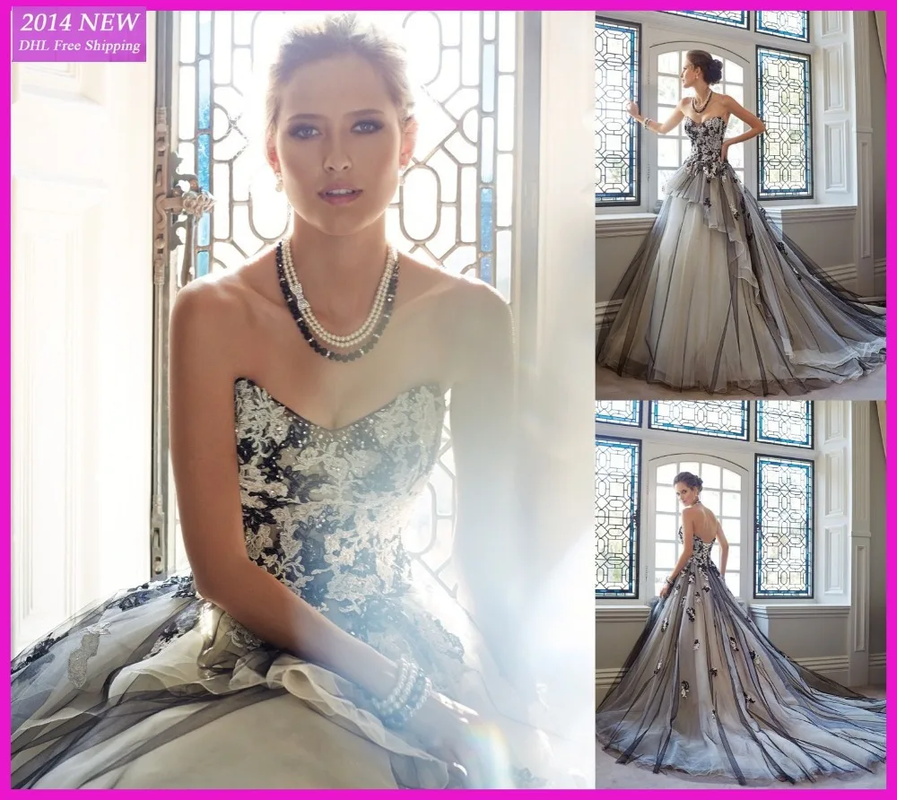 New Black/White Lady's Elegant A-line Wedding Dresses 2019 Sexy Sweetheart Appliques vestido de noivas Bridal Gowns DY-112
New Black/White Lady's Elegant A-line Wedding Dresses 2019 Sexy Sweetheart Appliques vestido de noivas Bridal Gowns DY-112