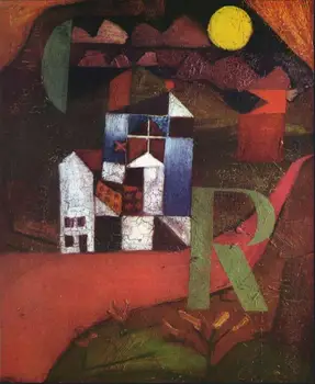 High quality Oil painting Canvas Reproductions Villa R (1919) by Paul Klee Painting hand painted
High quality Oil painting Canvas Reproductions Villa R (1919) by Paul Klee Painting hand painted