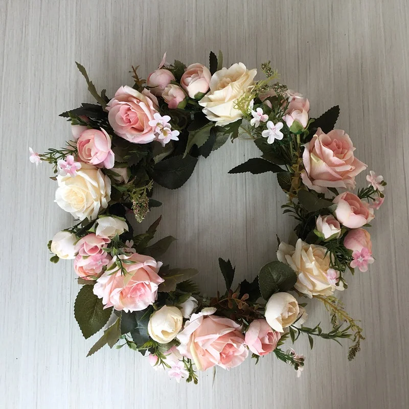 13 Inch Floral Wreath Artificial Silk Rose Flower Wreath for Hanging Wall Window Decor Wedding Door Wreath Festivals Decoration
13 Inch Floral Wreath Artificial Silk Rose Flower Wreath for Hanging Wall Window Decor Wedding Door Wreath Festivals Decoration