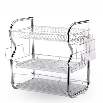 New Household Drain Dish Rack Set Three Layers Storage Rack Kitchen Shelf Plate Dish Cutlery Cup Rack With Tray Drain Bowl Rack
New Household Drain Dish Rack Set Three Layers Storage Rack Kitchen Shelf Plate Dish Cutlery Cup Rack With Tray Drain Bowl Rack