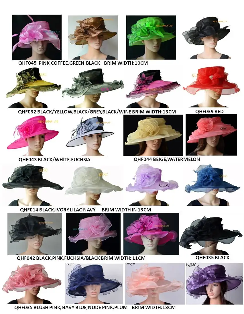 Wholesale Elegant FREE SHIPPING,wide brim bridal wedding women's hat dress Organza Hats Church sinamay fascinator for derby
Wholesale Elegant FREE SHIPPING,wide brim bridal wedding women's hat dress Organza Hats Church sinamay fascinator for derby