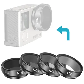 Neewer 5 Pcs UV ND2 ND4 ND8 ND16 Cinematic Filter Set for GoPro Hero 4 3+/Production Aerial Filming
Neewer 5 Pcs UV ND2 ND4 ND8 ND16 Cinematic Filter Set for GoPro Hero 4 3+/Production Aerial Filming