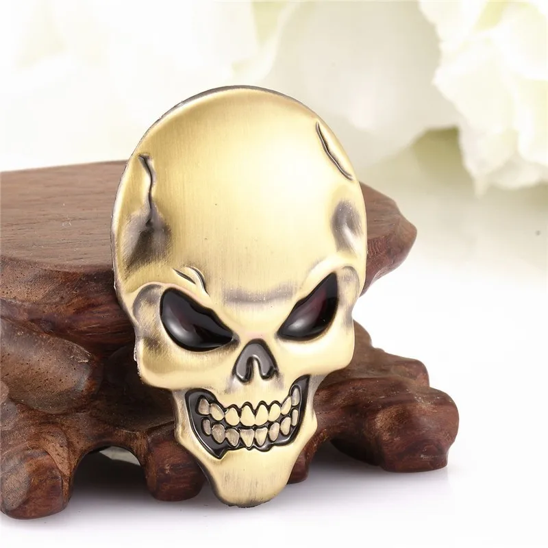 1 Piece High Quality Skull Bone Car Sticker 5*3.4cm Motorcycle Auto Chrome Silver 3D Metal Emblem Badge Decal Auto Stickers
1 Piece High Quality Skull Bone Car Sticker 5*3.4cm Motorcycle Auto Chrome Silver 3D Metal Emblem Badge Decal Auto Stickers