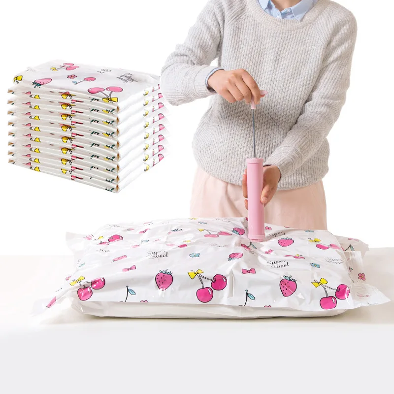 Vacuum Storage Bags For Clothes PA+PE Bag Luggage Closet Compressed Travel Organizer 5pcs Space Saver Bag with Manual Air Pump
Vacuum Storage Bags For Clothes PA+PE Bag Luggage Closet Compressed Travel Organizer 5pcs Space Saver Bag with Manual Air Pump