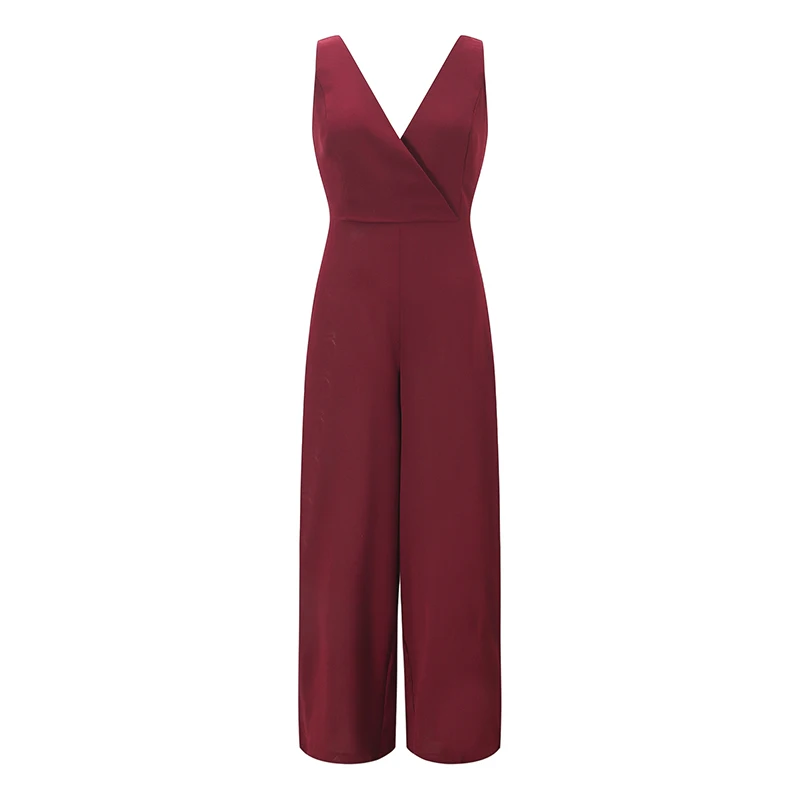 Sexy V-neck Summer Jumpsuits Backless Sleeveless Women Romper Solid Fashion Work Office Overalls Jumpsuit Black Club Party GV203
Sexy V-neck Summer Jumpsuits Backless Sleeveless Women Romper Solid Fashion Work Office Overalls Jumpsuit Black Club Party GV203