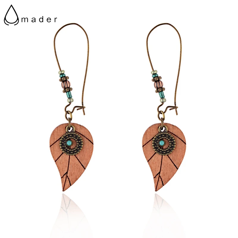 Amader 2018 Bohemia Boho Brown Leaf Dangle Earrings For Women Ethnic Wood Beads Plant Shape Indian Earrings Oorbellen HQE1003
Amader 2018 Bohemia Boho Brown Leaf Dangle Earrings For Women Ethnic Wood Beads Plant Shape Indian Earrings Oorbellen HQE1003