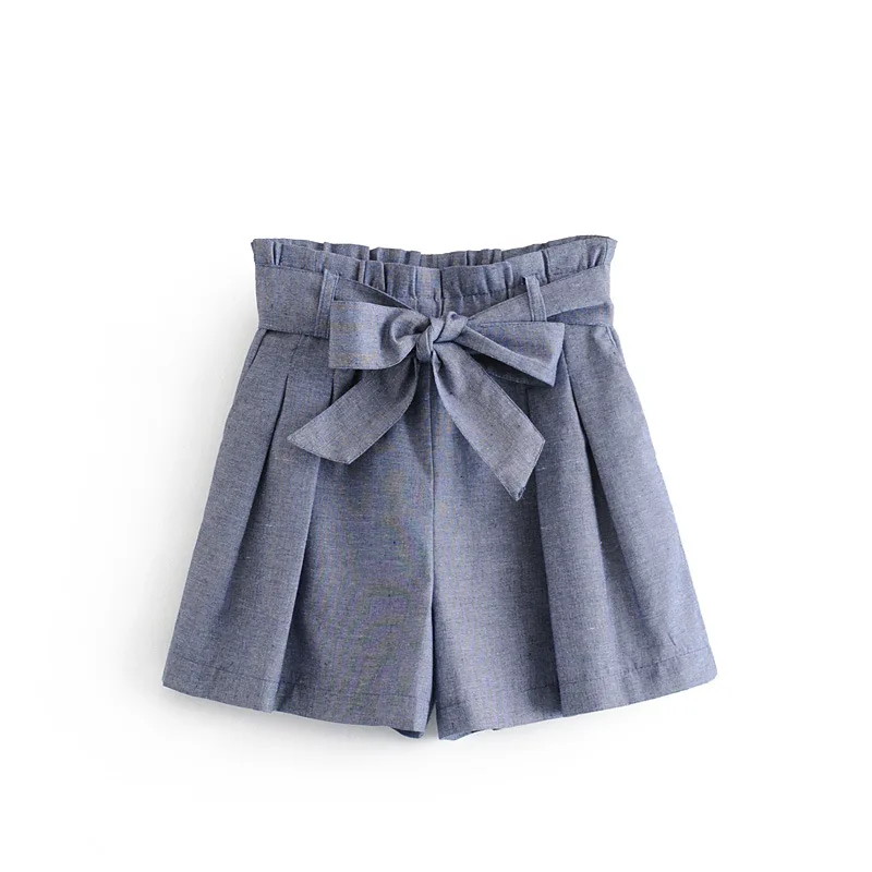 Newest women chic solid shorts bow tie sashes pockets elastic paperbag waist female elegant shorts pantalones cortos
Newest women chic solid shorts bow tie sashes pockets elastic paperbag waist female elegant shorts pantalones cortos