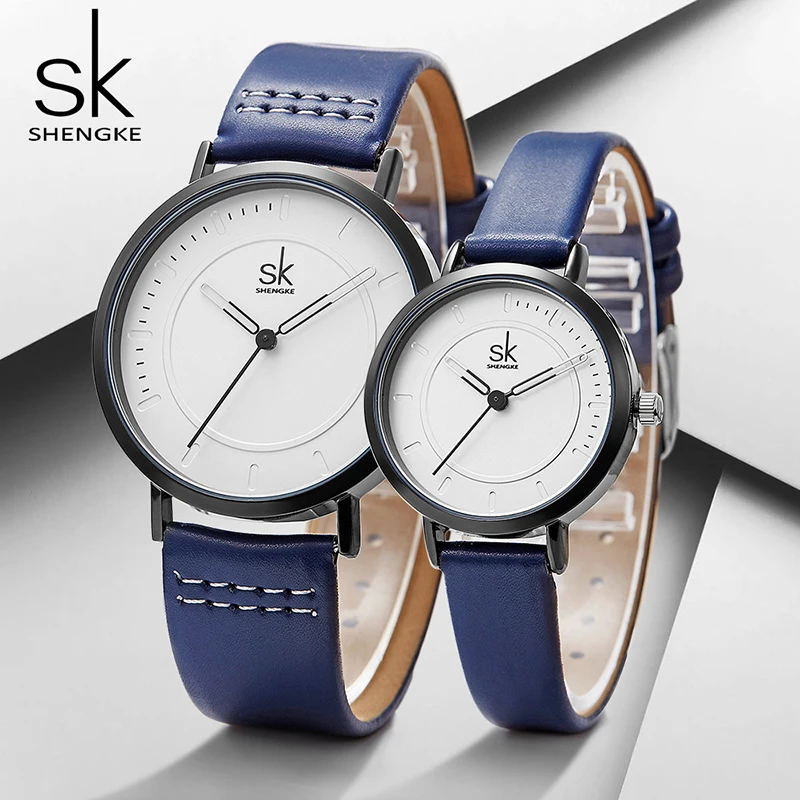 Shengke Couple Watches Set 2019 New Fashion Women Men Blue Leather Watches SK Luxury Female Male Quartz Watch Lover Gifts #K8041
Shengke Couple Watches Set 2019 New Fashion Women Men Blue Leather Watches SK Luxury Female Male Quartz Watch Lover Gifts #K8041