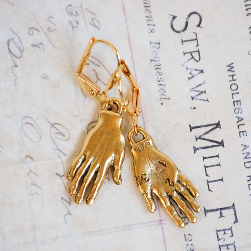 2018 New Hand Earrings For Women Bohemian Hand Jewelry bijoux Top Quality Vintage Gold/Silver Filled Hand Earrings
2018 New Hand Earrings For Women Bohemian Hand Jewelry bijoux Top Quality Vintage Gold/Silver Filled Hand Earrings