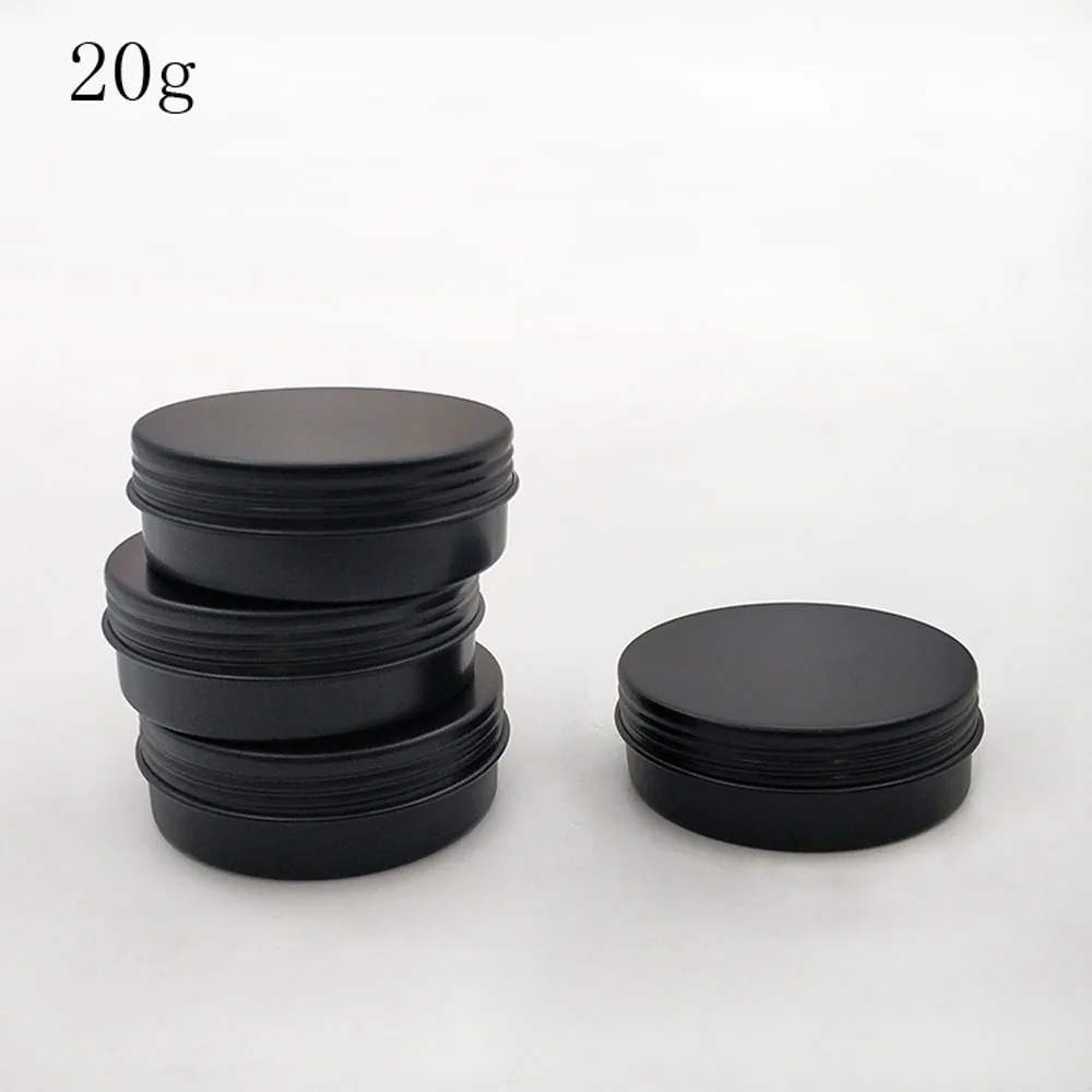 100pcs 20g Empty Mini Black Aluminum Jars Refillable Cosmetic Bottle Face Cream Jar Sample Packaging Containers Screw Cap
100pcs 20g Empty Mini Black Aluminum Jars Refillable Cosmetic Bottle Face Cream Jar Sample Packaging Containers Screw Cap