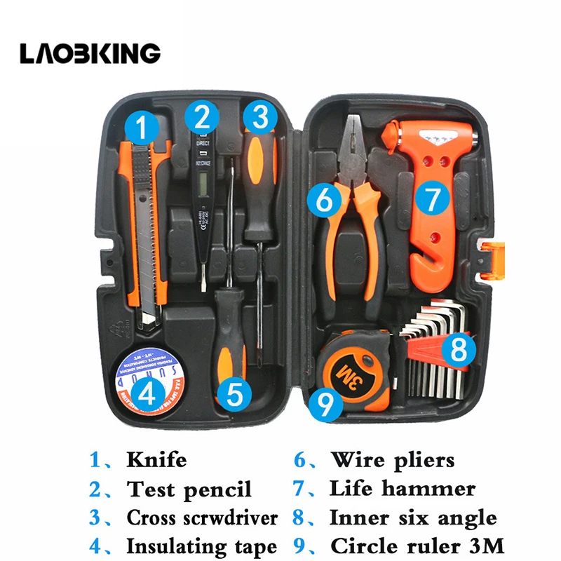 16pcs/set Home car kit Multifunctional wood electrician maintenance manual combination hardware kit Household Tool Set Hand Tool
16pcs/set Home car kit Multifunctional wood electrician maintenance manual combination hardware kit Household Tool Set Hand Tool