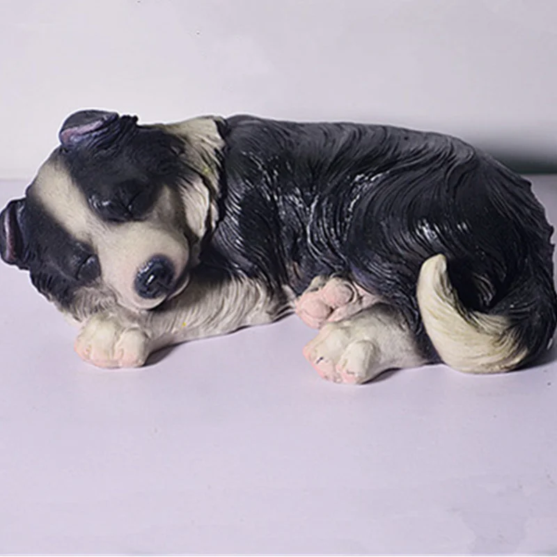 7'' Cute Puppy Statue Simulation Border Collie Sleep Position Creative Home Decor Action Figure Collectible Model Toy P951
7'' Cute Puppy Statue Simulation Border Collie Sleep Position Creative Home Decor Action Figure Collectible Model Toy P951