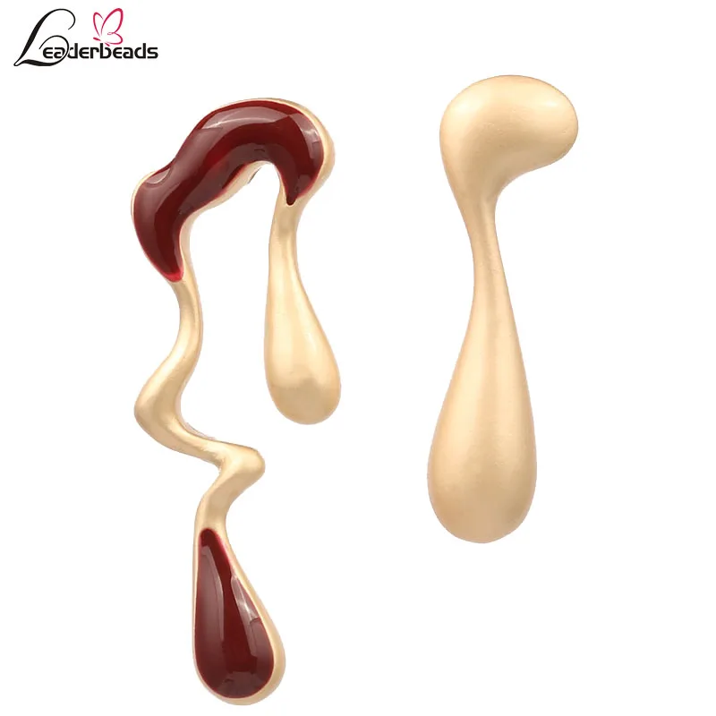 LEADERBEADS Irregular Gold Metal Asymmetric Drop Earrings for Women's Punk Statement Jewlery Female Summer Party Boho Earrings
LEADERBEADS Irregular Gold Metal Asymmetric Drop Earrings for Women's Punk Statement Jewlery Female Summer Party Boho Earrings