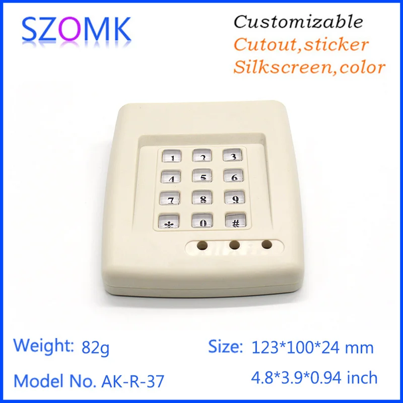 4 pcs, 123*100*24mm plastic box for electronics project enclosure with keypad szomk RFID access control system diy junction box 
4 pcs, 123*100*24mm plastic box for electronics project enclosure with keypad szomk RFID access control system diy junction box