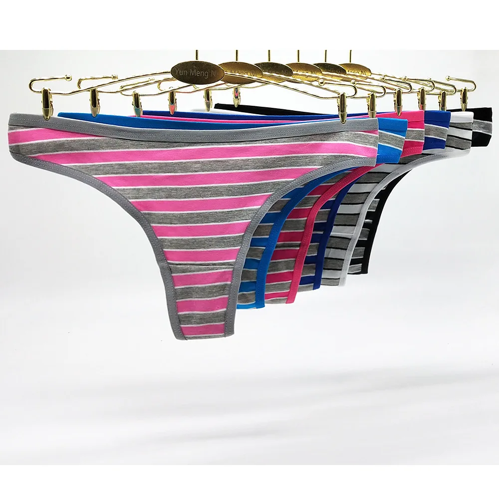 Free Shipping 5Pcs/Lot Sexy Lady T Panties Fashion Striped Cotton Women's G-String Underwear Lady Briefs87369
Free Shipping 5Pcs/Lot Sexy Lady T Panties Fashion Striped Cotton Women's G-String Underwear Lady Briefs87369