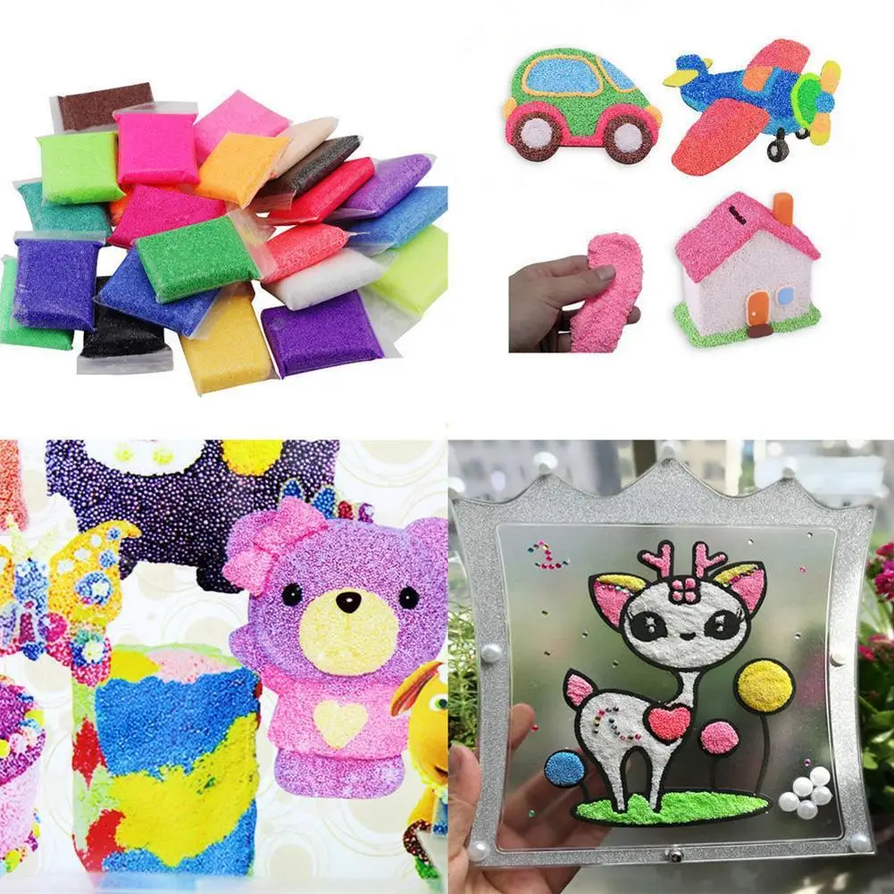 Handmade DIY Color Mud Snow Pearl Mud Toy Soft Polymer Foam Modelling Clay Set Play Dough About 5G/Pc Color random
Handmade DIY Color Mud Snow Pearl Mud Toy Soft Polymer Foam Modelling Clay Set Play Dough About 5G/Pc Color random