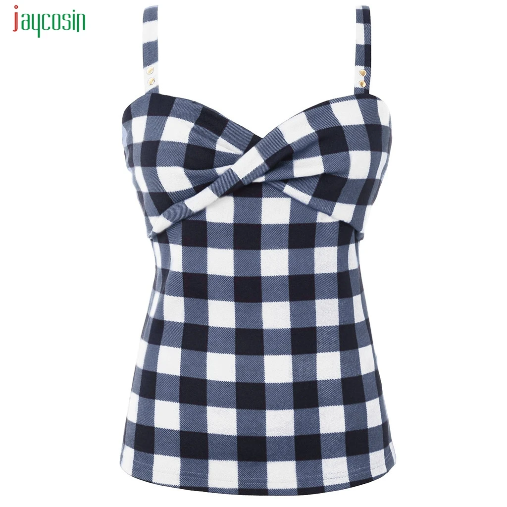 Jaycosin Womens Plus Size Plaid Vest Summer Fashion Vintage Sexy Party Camisole Sleeveless Loose Tank Tops Chaleco Femenino
Jaycosin Womens Plus Size Plaid Vest Summer Fashion Vintage Sexy Party Camisole Sleeveless Loose Tank Tops Chaleco Femenino