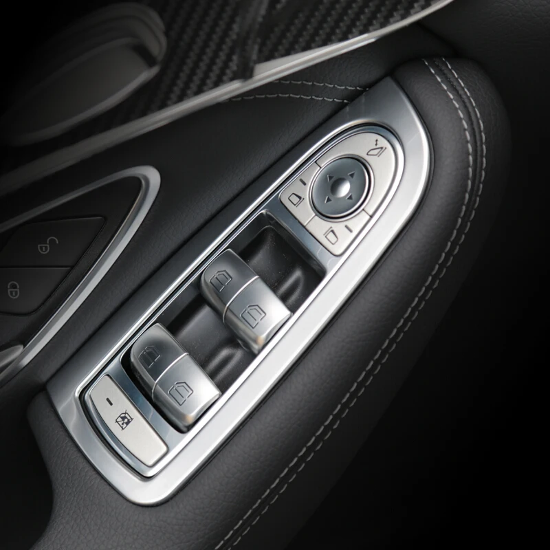 For Mercedes Benz New C Class W205 GLC ABS+Stainless Window Lift Button Switch Sequin Interior Bright Cover Trim Car-Styling
For Mercedes Benz New C Class W205 GLC ABS+Stainless Window Lift Button Switch Sequin Interior Bright Cover Trim Car-Styling