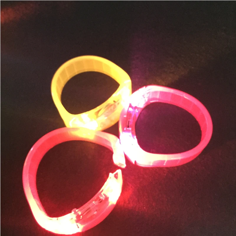 GlowLed Toys Voice Sound Control Led Flashing Bracelet control Bangle Christmas New Year wedding Decoration Glow In The Dark (4)