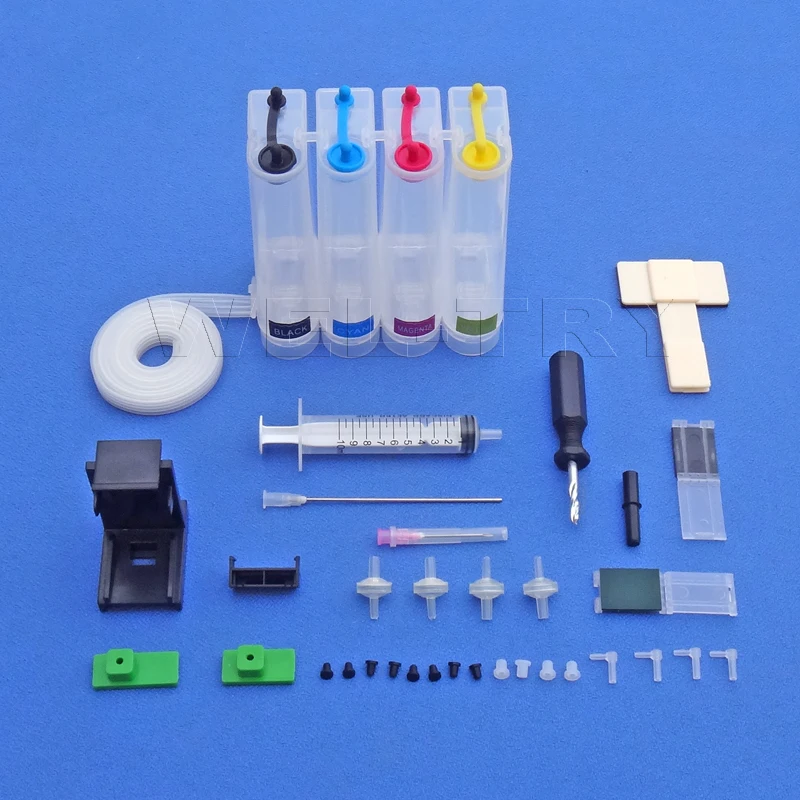 DIY CISS Ink Tank For HP For Canon Printer with drill and Suction tool and all accessories, Continuous Ink Supply System 4Color
DIY CISS Ink Tank For HP For Canon Printer with drill and Suction tool and all accessories, Continuous Ink Supply System 4Color