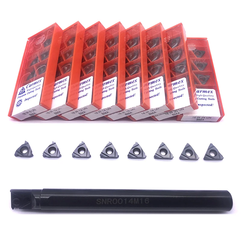 Carmex 1 шт. SER1212H16 SER1616H16 SER2020H16 токарный инструмент с резьбой + 10 16IR 8UN 10UN 12UN BMA