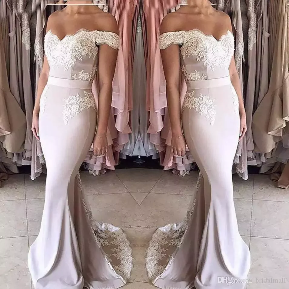 Long Off-shoulder Zipper Back Formal Party Gowns Bride 2018 vestido de festa longo Lace Chiffon mermaid Bridesmaid Dresses
Long Off-shoulder Zipper Back Formal Party Gowns Bride 2018 vestido de festa longo Lace Chiffon mermaid Bridesmaid Dresses