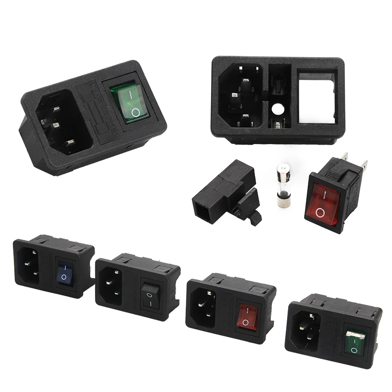 1PCS Switch Fused IEC 320 C14 Inlet Power Socket Fuse Switch Connector Plug 10A 250V Connector with 10A Fuse
1PCS Switch Fused IEC 320 C14 Inlet Power Socket Fuse Switch Connector Plug 10A 250V Connector with 10A Fuse