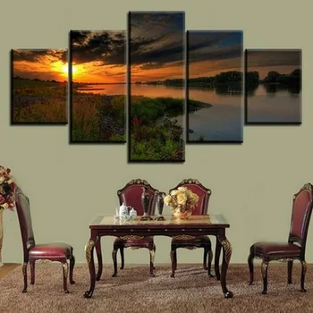 5 piece Unframed HD Printed river under sunset beautiful scenery modern canvas wall art for living room home decor
5 piece Unframed HD Printed river under sunset beautiful scenery modern canvas wall art for living room home decor
