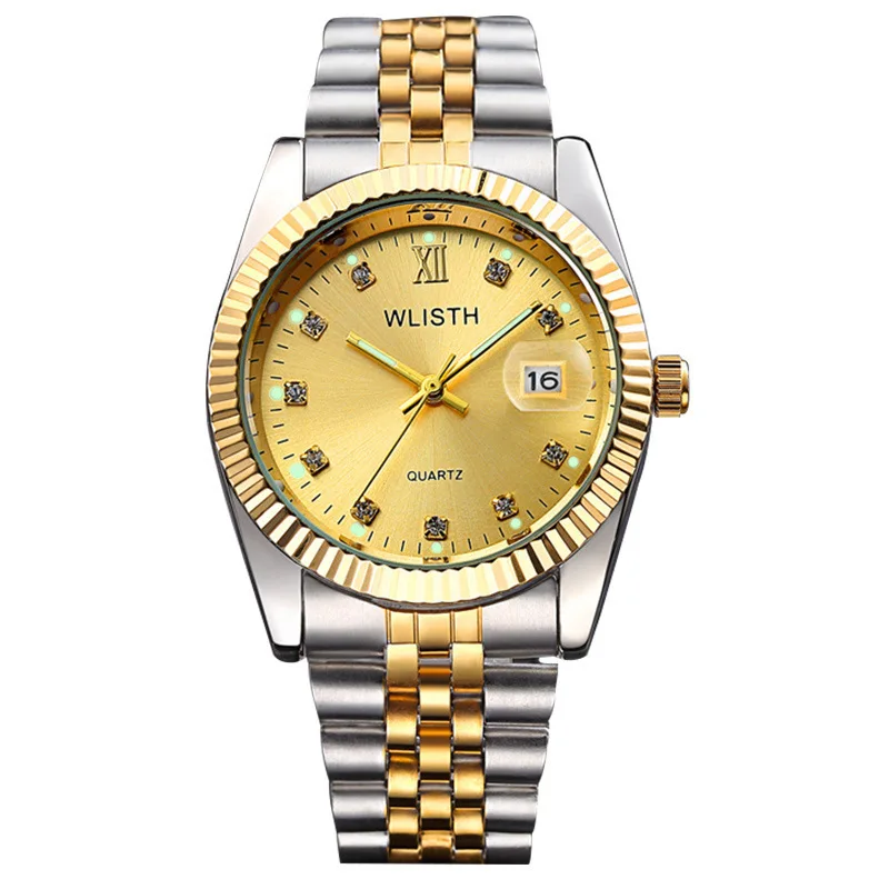 Wrist Watch Man Steel Bring Wrist Watch Gold Single Calendar Wrist Watch Non Mechanics Expression Table Q354
Wrist Watch Man Steel Bring Wrist Watch Gold Single Calendar Wrist Watch Non Mechanics Expression Table Q354