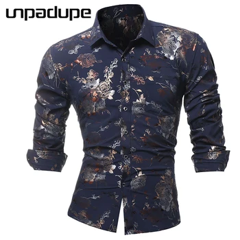 High Quality Men Shirt Brand 2018 Male Long Sleeve Shirts Casual Stamping Printing Slim Fit Black Man Dress Shirts Large Size
High Quality Men Shirt Brand 2018 Male Long Sleeve Shirts Casual Stamping Printing Slim Fit Black Man Dress Shirts Large Size