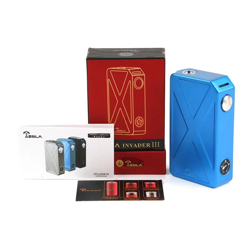 Tesla Invader III 240W Box Mod 23mm Vapor Cigarette Hookah Electronic Cigarette mod tesla invader 3 mod Vape Vaporizer
Tesla Invader III 240W Box Mod 23mm Vapor Cigarette Hookah Electronic Cigarette mod tesla invader 3 mod Vape Vaporizer