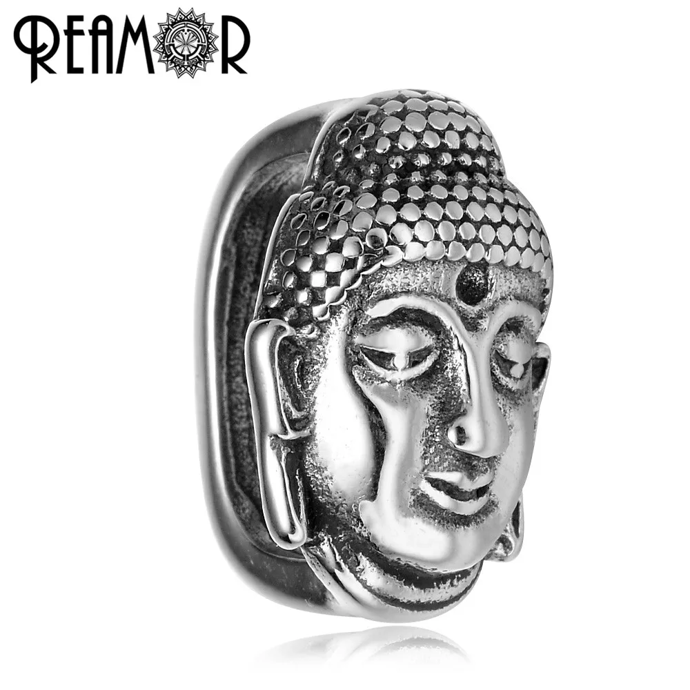 REAMOR 12*6mm 316l Stainless Steel Thailand Buddha Head European Square Charm Beads Fit Men Leather Bracelet DIY Jewelry Making
REAMOR 12*6mm 316l Stainless Steel Thailand Buddha Head European Square Charm Beads Fit Men Leather Bracelet DIY Jewelry Making