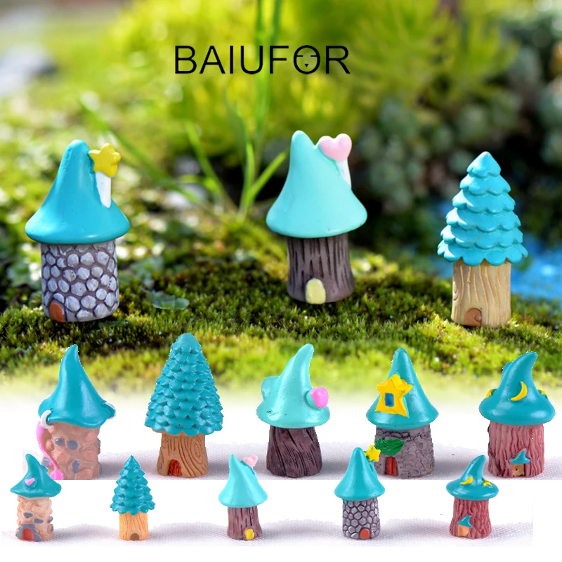 BAIUFOR Kawaii Cartoon Tree House Mini Fairy Garden Accessories Terrarium Figures Resin Miniatures Crafts Succulents Decor
BAIUFOR Kawaii Cartoon Tree House Mini Fairy Garden Accessories Terrarium Figures Resin Miniatures Crafts Succulents Decor