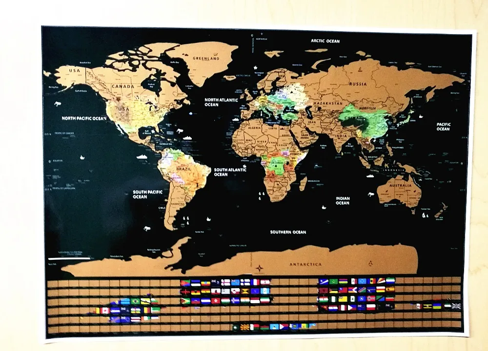 World Scratch Off Map | PERFECT GIFT for any travel Personalized Gift 16.7" x 11.8" With Country Flag scratch world map
World Scratch Off Map | PERFECT GIFT for any travel Personalized Gift 16.7" x 11.8" With Country Flag scratch world map