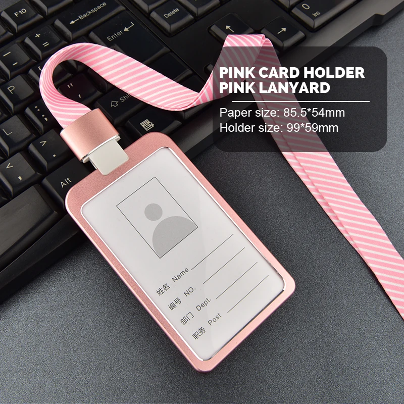 1pc High Quality Business Card Aluminum Alloy Metal Work Card Badge with adjustable Lanyard Id Holders
1pc High Quality Business Card Aluminum Alloy Metal Work Card Badge with adjustable Lanyard Id Holders