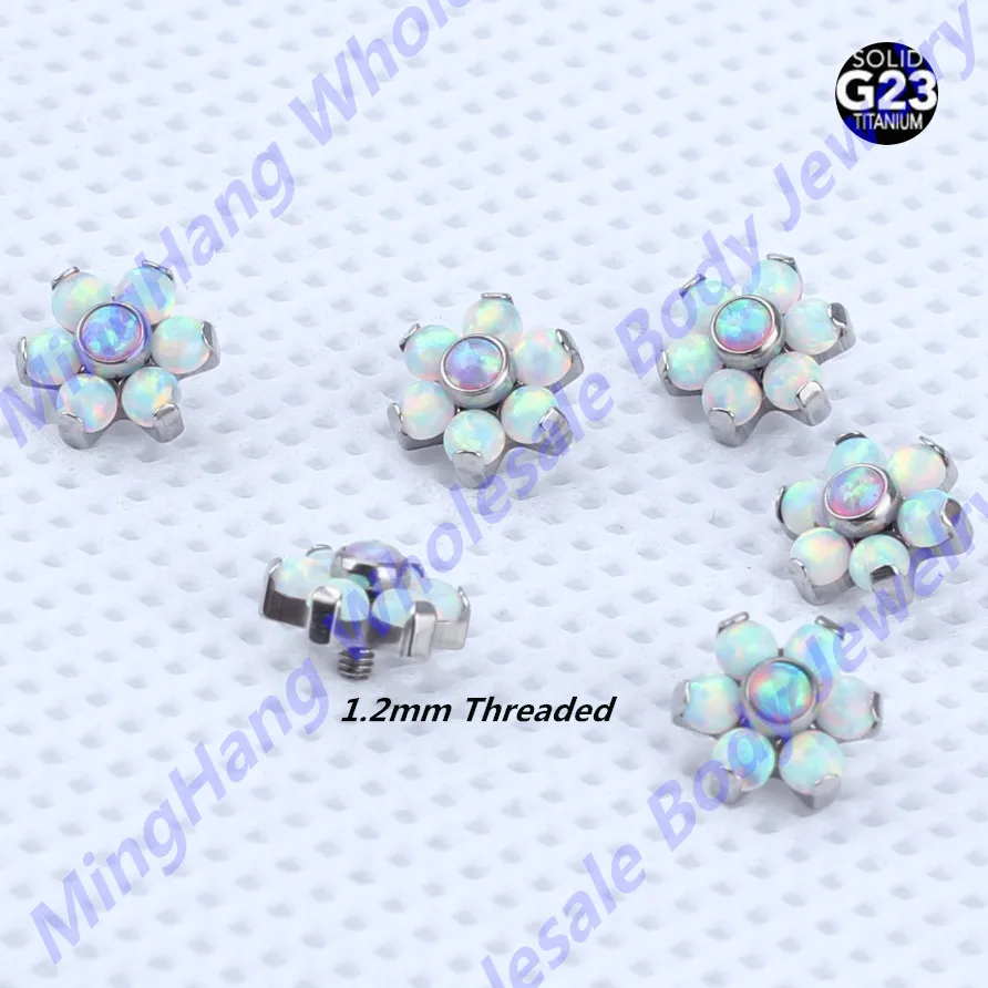 G23 Titanium Opal Flower Micro Dermal Anchor Labret Lip Piercing Ear Cartilage Helix Stud Tops Body Jewelry
G23 Titanium Opal Flower Micro Dermal Anchor Labret Lip Piercing Ear Cartilage Helix Stud Tops Body Jewelry