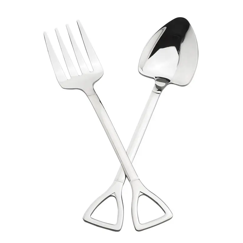 Stainless Steel Shovel Spoon and Fork Coffee Tea Spoon Dessert Snack Salad Fork Spoon Creative Fruit Forks Kitchen Tableware
Stainless Steel Shovel Spoon and Fork Coffee Tea Spoon Dessert Snack Salad Fork Spoon Creative Fruit Forks Kitchen Tableware