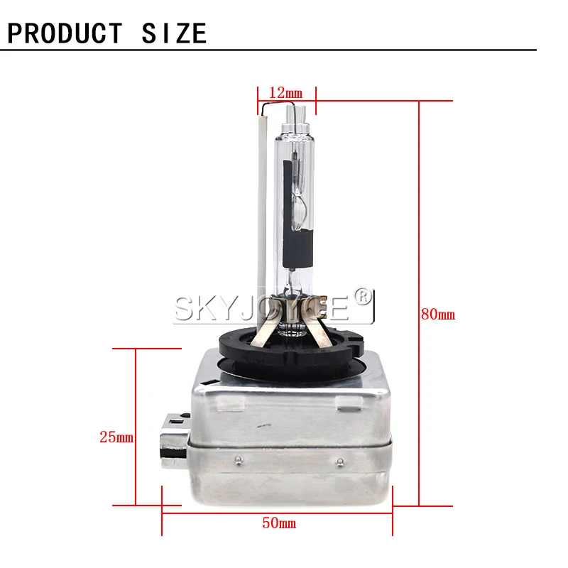 SKYJOYCE 2PCS 55W D1S HID xenon headlight bulb D1S D1R D3S D3R Car Headlight kit bulb 4300K 6000K 8000K Car Light Accessories (12)