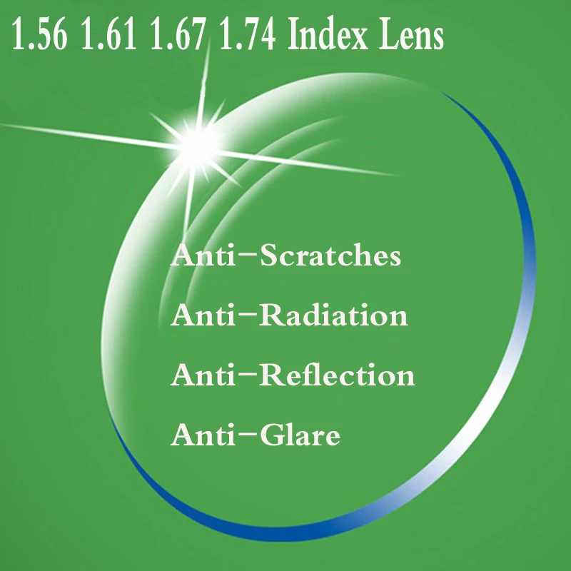 1.56 1.61 1.67 1.74 Index Aspheric Optical Prescription Eyeglasses Lens Myopia Presbyopia Lenses For Eye Glasses YQ155
1.56 1.61 1.67 1.74 Index Aspheric Optical Prescription Eyeglasses Lens Myopia Presbyopia Lenses For Eye Glasses YQ155