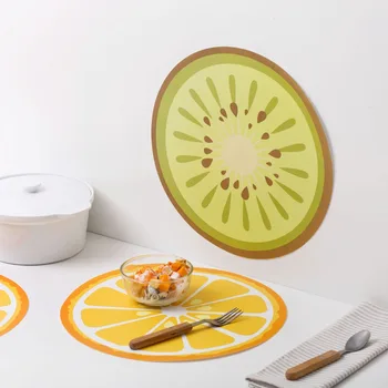 Colorful Hot Fruit Drink Mat Placemat for Dining Table Lemon Shape Drink Coasters Creative Skid Insulation PVC Cup Table Mat
Colorful Hot Fruit Drink Mat Placemat for Dining Table Lemon Shape Drink Coasters Creative Skid Insulation PVC Cup Table Mat