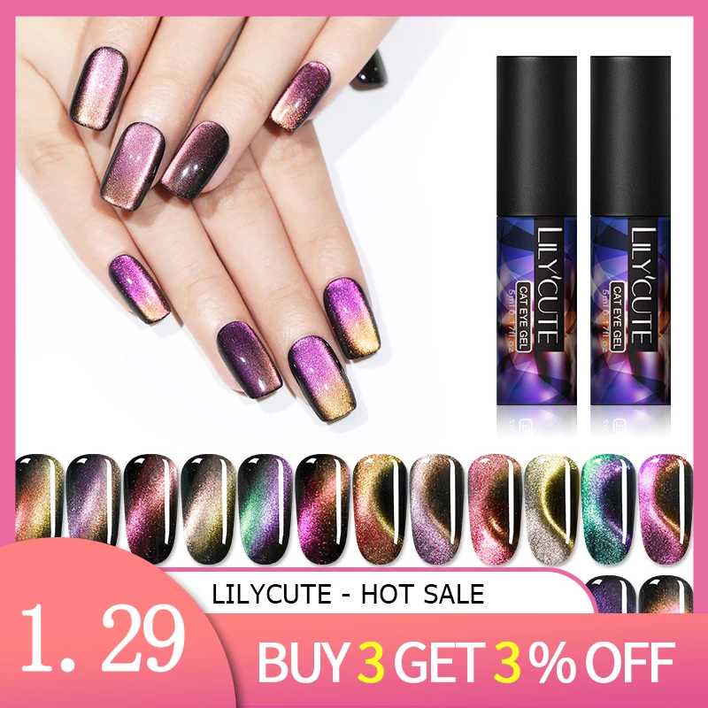 LILYCUTE 5ml 7D Chameleon Magnetic UV Gel Polish Shining Glimmer Purple Green Soak Off Nail Art Painting UV Gel Varnish
LILYCUTE 5ml 7D Chameleon Magnetic UV Gel Polish Shining Glimmer Purple Green Soak Off Nail Art Painting UV Gel Varnish