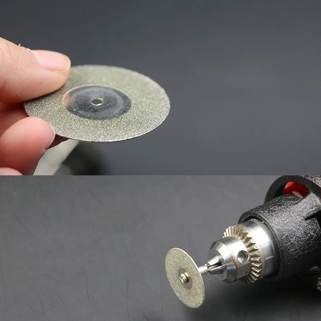Rotary Tool Accessories 60mm Diamond Cutting Disc Abrasive Saw Blade Silver Cutting Discs with 1pcs Connecting Shank for Dremel
Rotary Tool Accessories 60mm Diamond Cutting Disc Abrasive Saw Blade Silver Cutting Discs with 1pcs Connecting Shank for Dremel