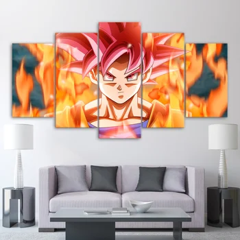 Artryst Paintings Modern Wall Art Canvas Super Saiyan Prints Modular 5 Pieces Goku Dragon Ball Decor Picture Cheap Poster
Artryst Paintings Modern Wall Art Canvas Super Saiyan Prints Modular 5 Pieces Goku Dragon Ball Decor Picture Cheap Poster